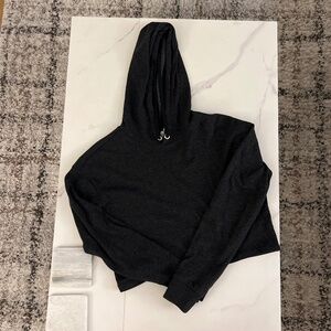 Grey cropped hoodie